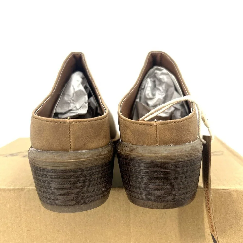 New In Box American Rag Segovia Saddle Faux Leather Mules Womens 9 - Picture 6 of 8